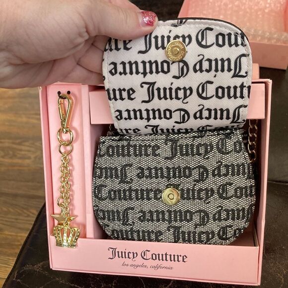 Juicy Couture Mini Crossbody Bag w/ Keychain Set - Picture 3 of 5